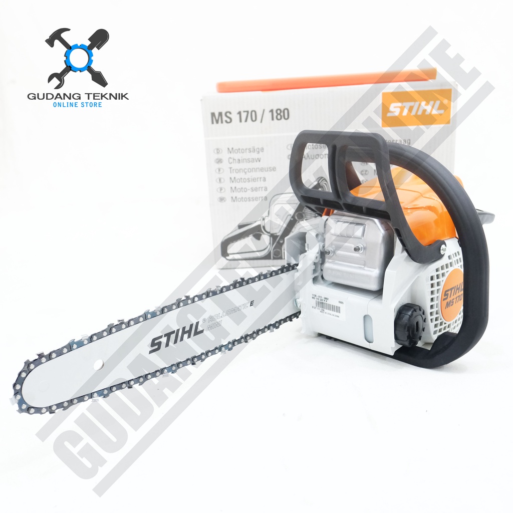 Chainsaw STIHL MS170/MS180 14&quot; 16&quot; 2Tak / Mesin Gergaji Kayu Chainsaw STIHL MS170 14 Inch MS180 16 inch