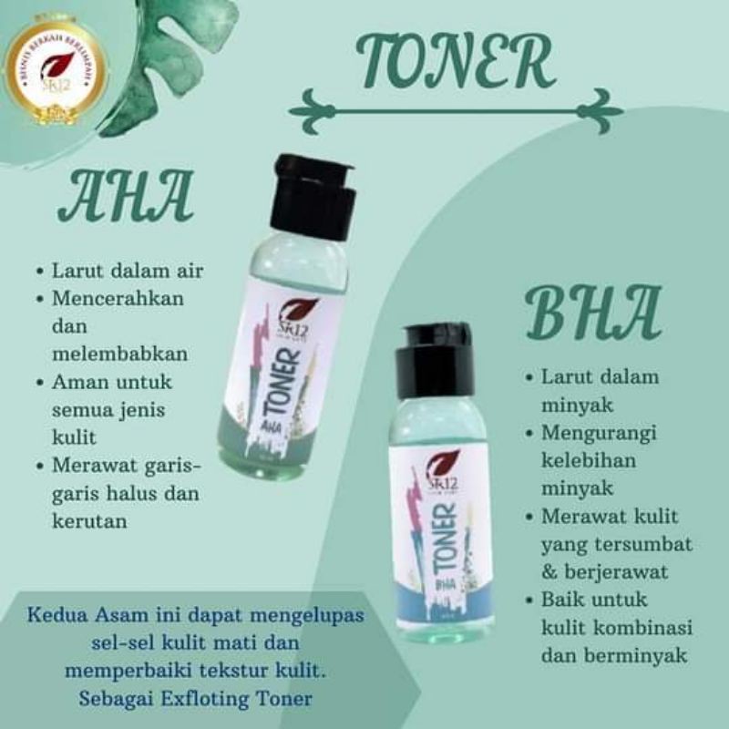 toner BHA & AHA