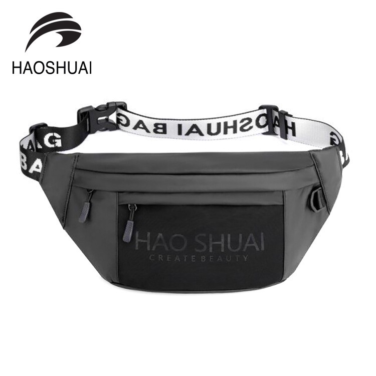 HAOSHUAI 1100-19 Tas Selempang Dada Pria Waistbag Anti Air Premium WK-SBY