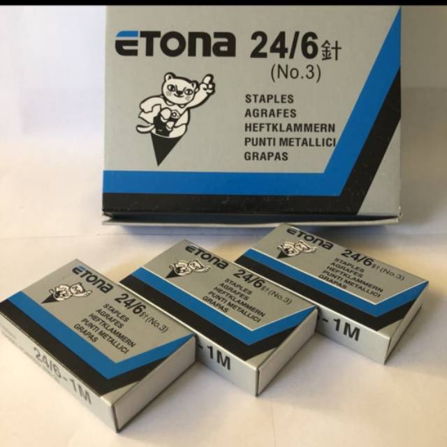 

Isi staples besar no 3 etona 24/6