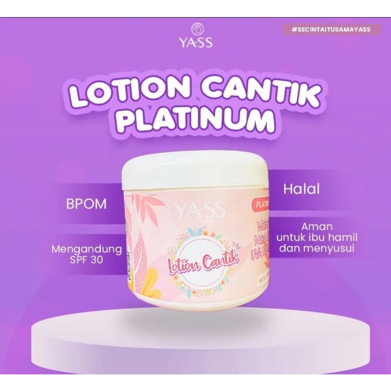 [READY] KEMASAN BARU FULL 230ML YASS LOTION CANTIK PLATINUM BPOM