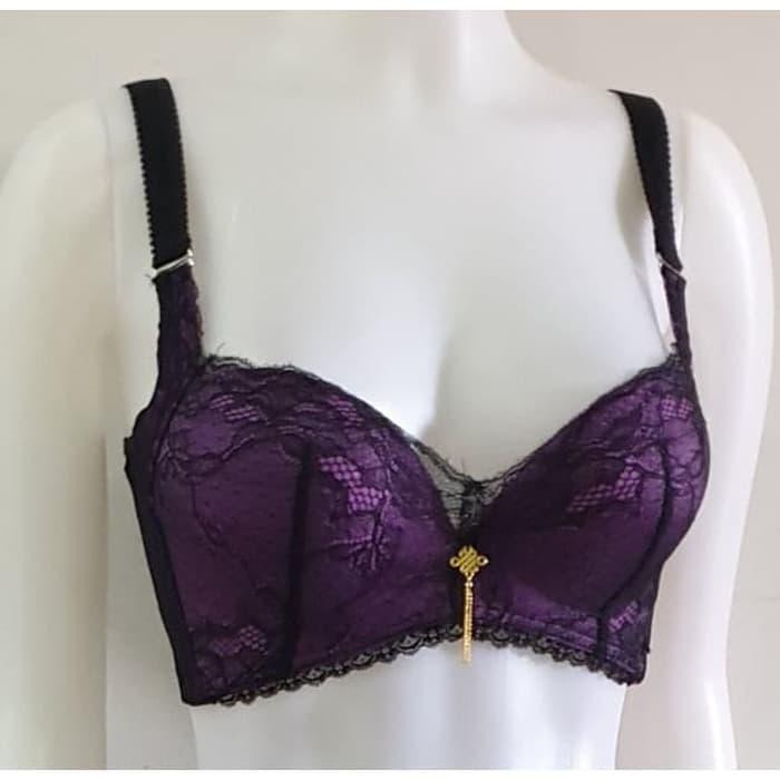 BRA BRUKAT RENDA IKAT PRESS TEKAN LEMAK 005 - MERAH, 32 