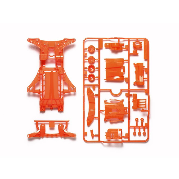 BISA BAYAR DIRUMAH Tamiya Fm-A Fluorescent Color Chassis Set Orange MURAH