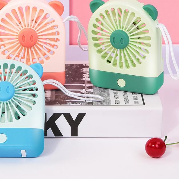 ➽ Jiekai Kipas Charge Mini Portable / Angin Kuat /KIPAS DUDUK ♕