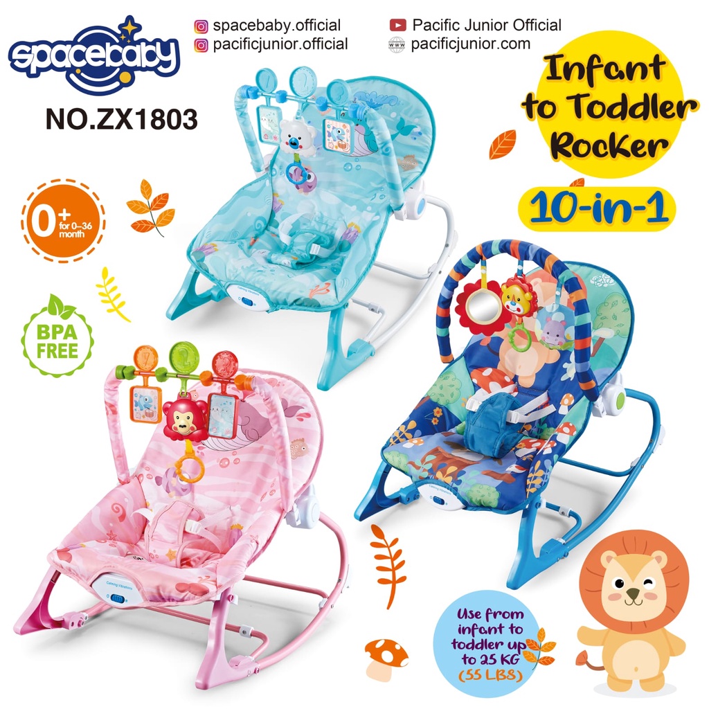 (TERMURAH) Baby bouncer swing spacebaby 8610 1803 1703 infant to toddler rocker 10 in 1 tempat duduk