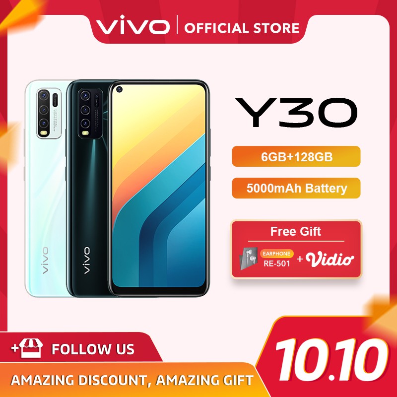 [NEW] vivo Y30 6GB/128GB - Ultra O Screen |    Garansi Resmi