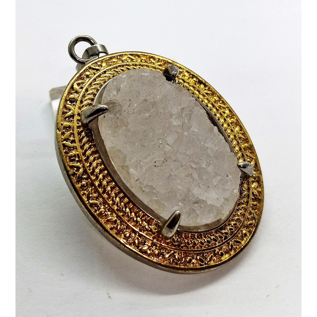 Liontin Batu Akik Kristal Natural