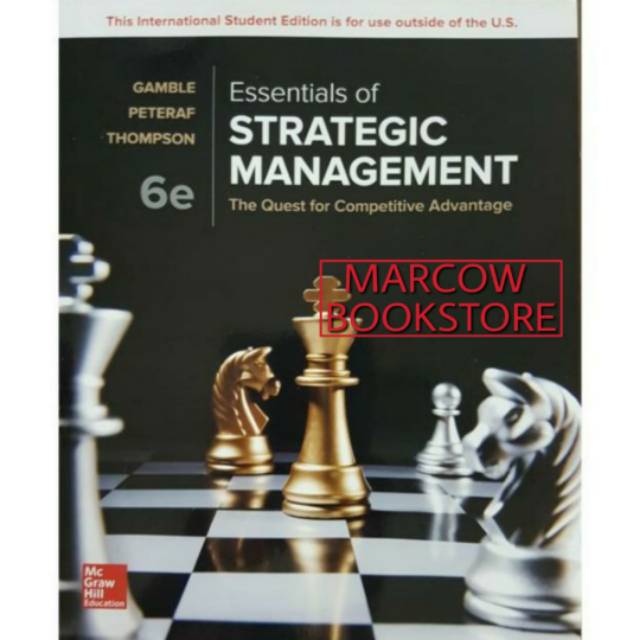 

Buku Essentials of Strategic Management 6th Edition by Gamble 6
