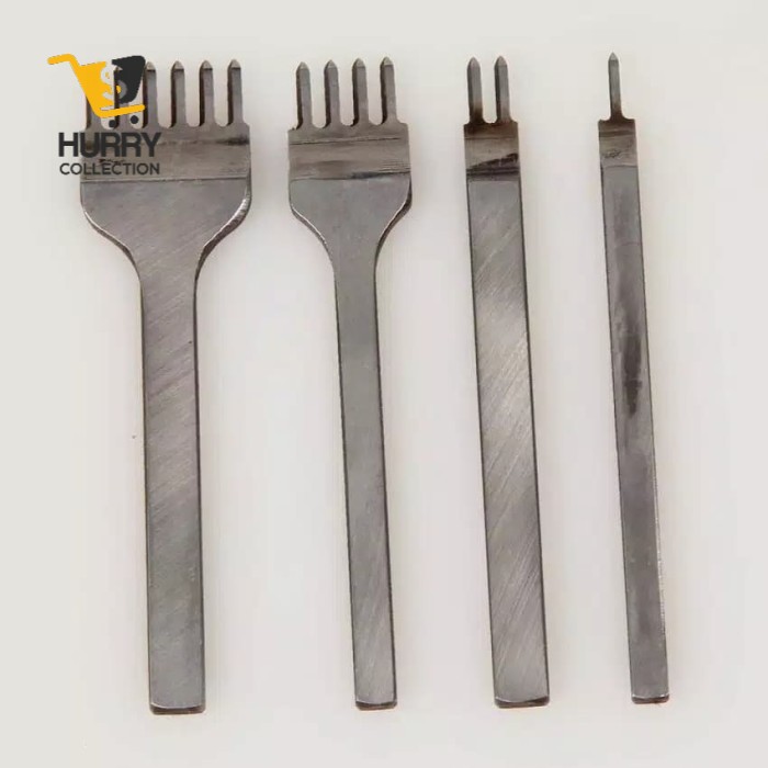

Pelubang kulit Lacing Stitching hole punch 1set 4 pcs prong leather FREE ONGKIR