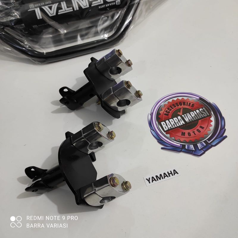 GROSIR ADAPTOR DUDUKAN STANG CUSTOM MOTOR HONDA YAMAHA SUZUKI SMASH 110 SHOGUN 125 UNIVERSAL