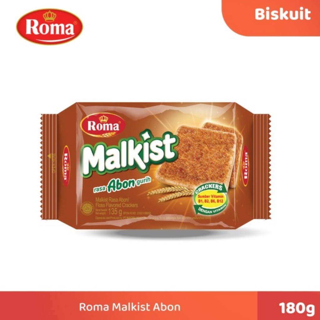 Roma Malkist Abon Crackers @135 Gr