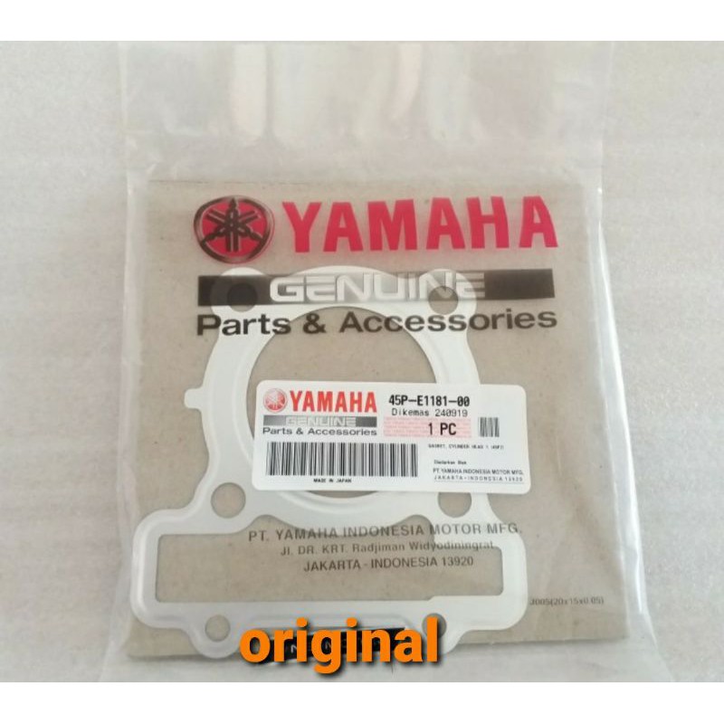 PAKING BLOK HEAD ATAS BYSON ASLI ORI YAMAHA 45P E1181 00