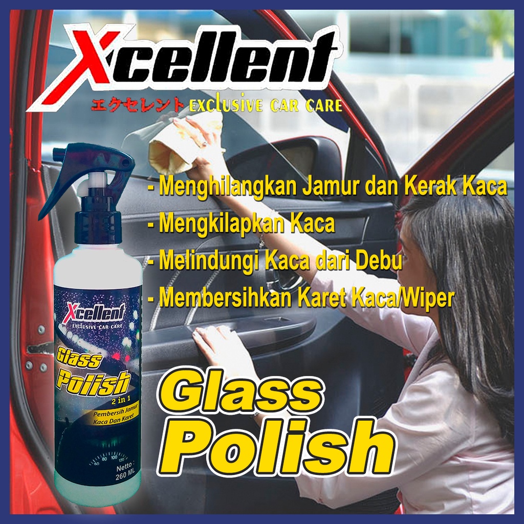 COD Pembersih Kaca Mobil berjamur buram efek daun talas Glass Polish