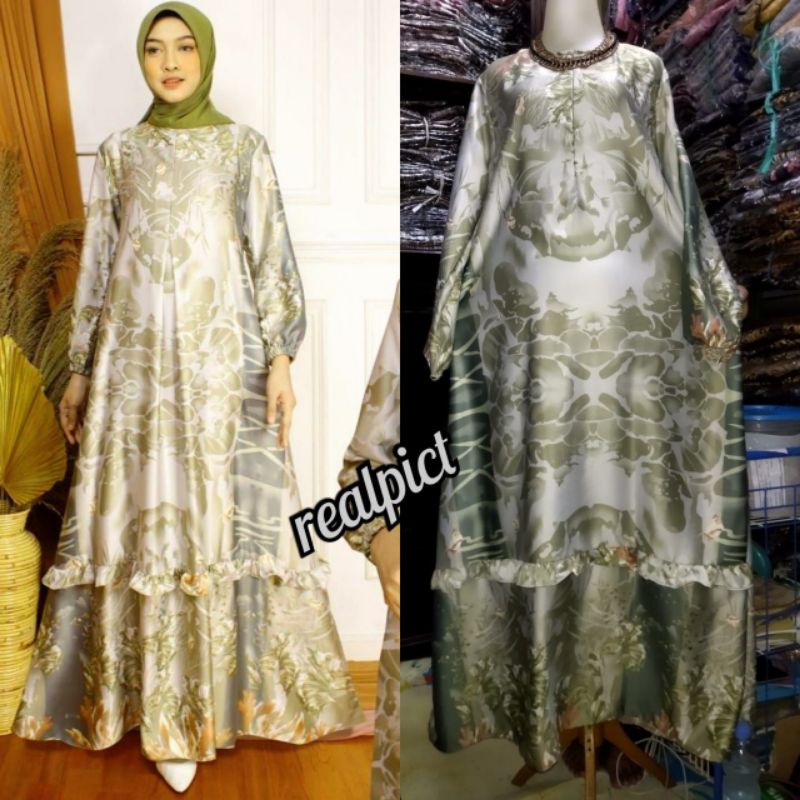 GAMIS MOTIF TERBARU BAHAN MIX MAX MAXMARA DIOR