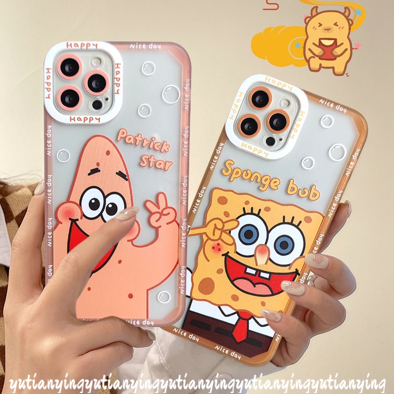 Soft Case Tpu Motif Kartun SpongeBob Untuk Infinix Hot 11 9 Play Smart 5 6 Hot 10Lite 11s Hot 9 10 11 Play 10Lite