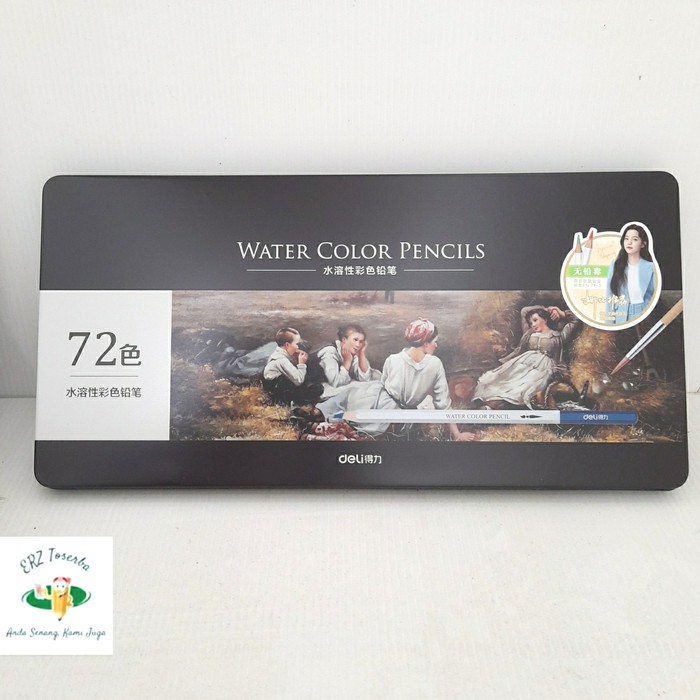

Deli Water Color Pencils 72 PCS. Pensil Warna Rich Pigment Watercolor Murah