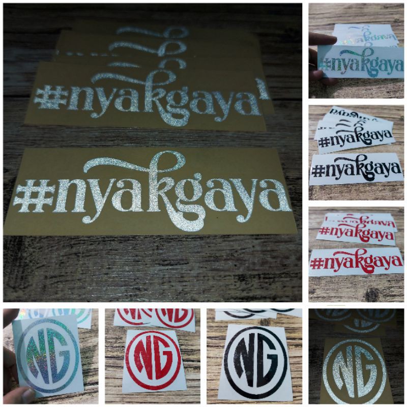 STICKER STIKER NG NYAKGAYA CUTTING