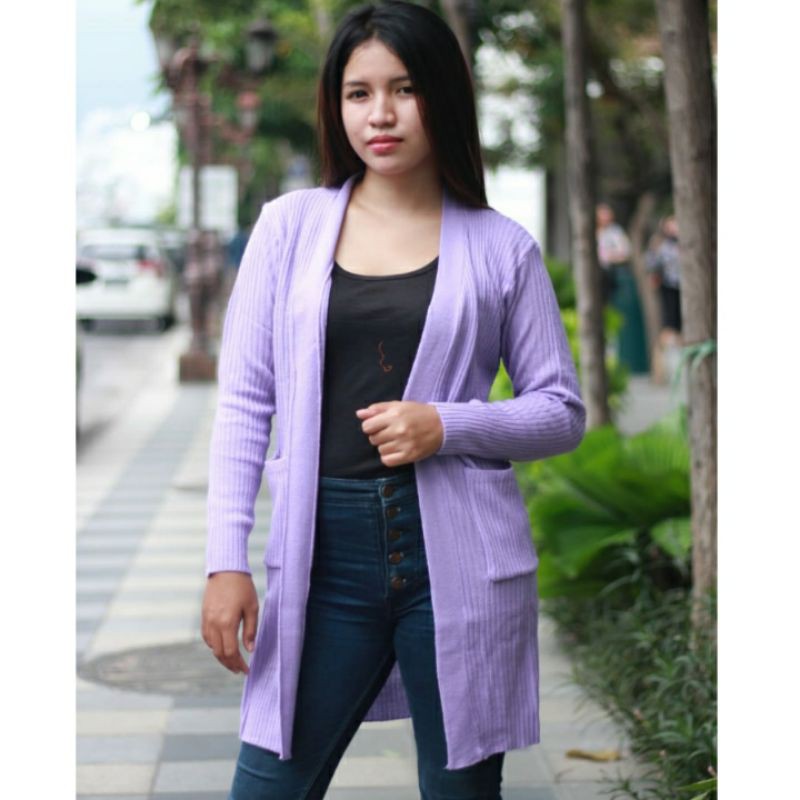 Long Cardigan Belle Part 2 LILAC | Cardigan Vega Rajut