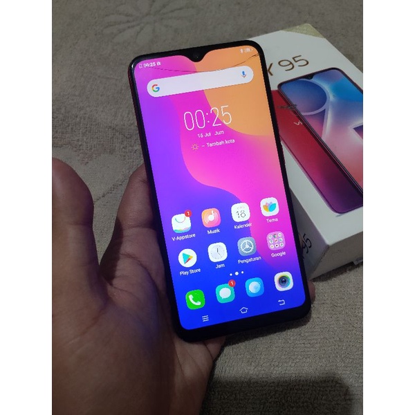 vivo y95 resmi fulset hp bekas langka murah ram 4gb 64gb