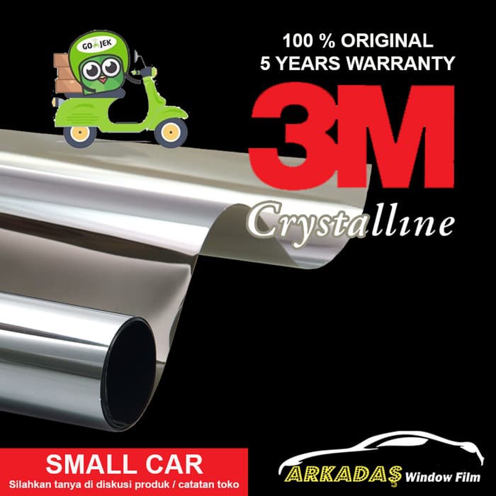 Kaca Film / Kacafilm Mobil 3M Crystalline / Small Car / Kaca Depan