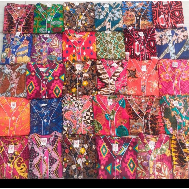 PIYAMA BATIK BAGAN SIAPI API BAJU TIDUR LEMBUT