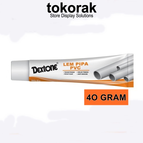 LEM PIPA PVC DEXTONE ODOL 40 GR - LEM PVC TUBE - LEM PIPA PARALON