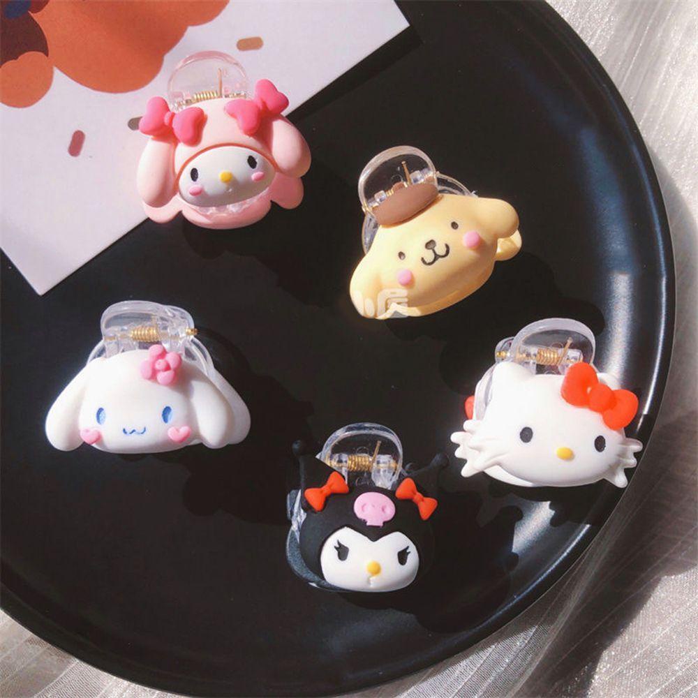 [Elegan] Hair Grab Clip Hiasan Rambut Fashion Kuromi Jepit Rambut Mini Kucing Cinnamoroll Wanita Hair Claw