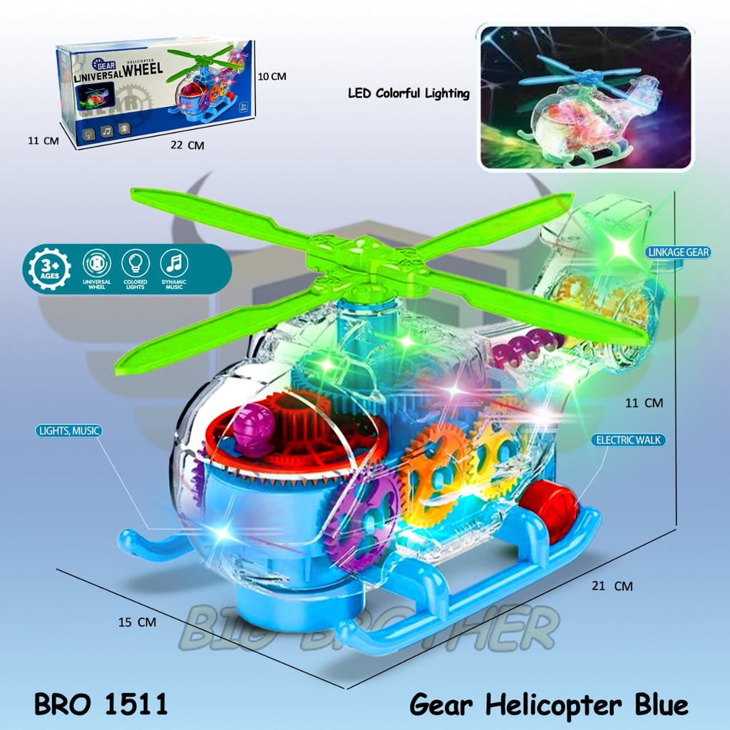 Promo BRO1511 Heli Helicopter Lampu Musik Pesawat Terbang Airplane Mainan Anak Pesawatan Edukatif