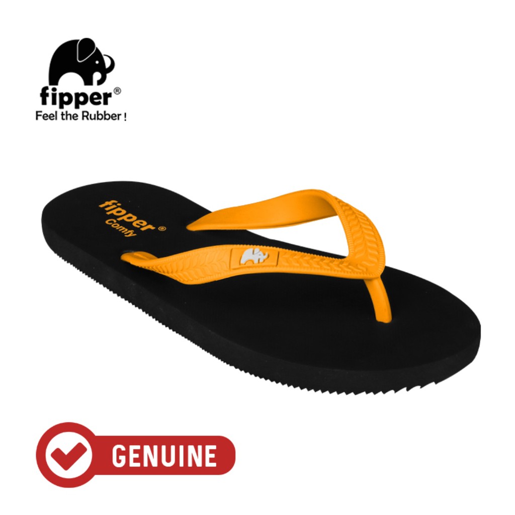  Fipper  Comfy Black Yellow Shopee Indonesia