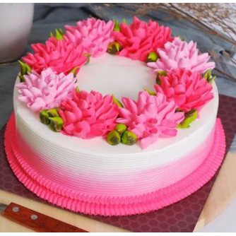 

Kue Ulang Tahun Ultah - Bunga Pinky Lemon Cake - Free Krtu Ucpn