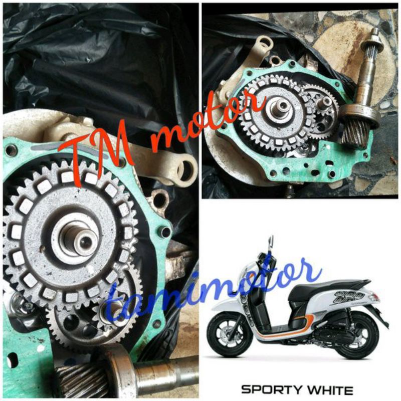 gear box/rasio Honda beat PNP Scoopy 2008/2009/2010/2011/2012/2013/2014/2015/2016
