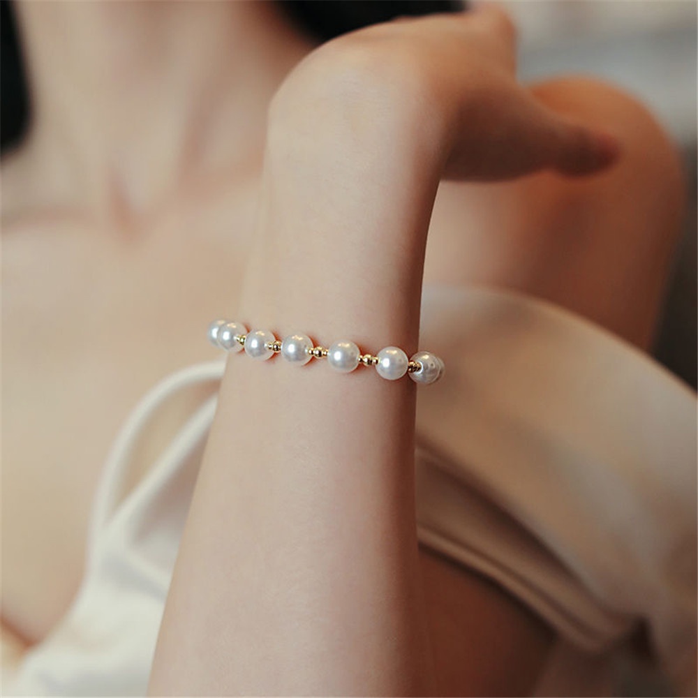 Gelang Desain Mutiara Mewah Mewah Fashion Korea