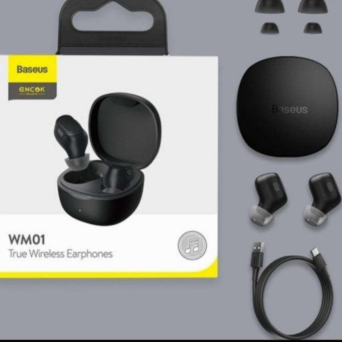 Earphone Baseus Wm01 True Wireless Headset Bluetooth Tws Eb78368