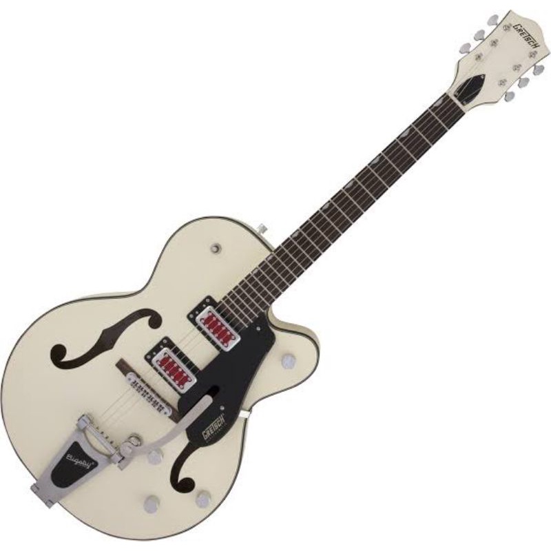 Gretsch G5410T Electromatic Rat Rod Hollow Body Single-Cut Guitar w/Bigsby, Matte Vintage White