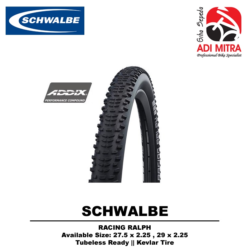 Schwalbe Racing Ralph 27.5 / 29 Kevlar Tire Ban Luar Sepeda MTB