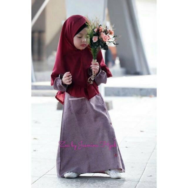 Gamis couple zea by. Jasmine hijab