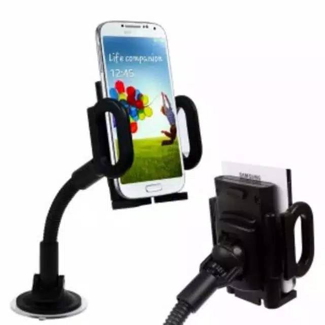 Dudukan handphone Car holder leher panjang LF 22/holder hp mobil leher angsa tempel kaca