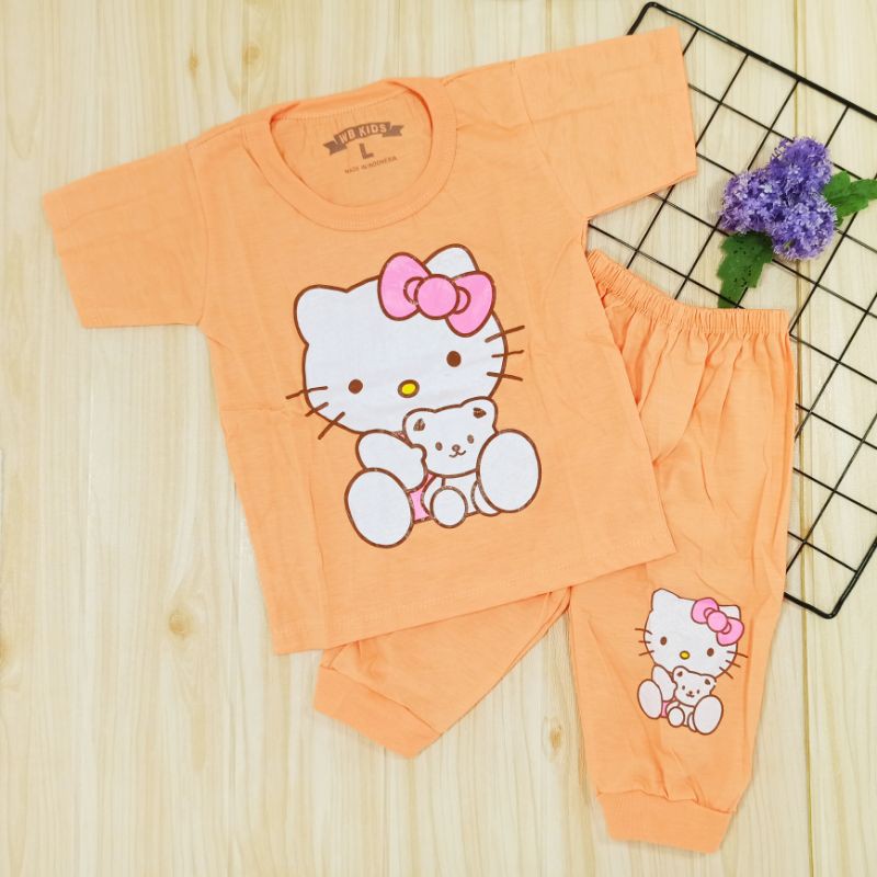 [Ss-1047] Setelan Anak Perempuan 1-3tahun, Playsuit Baju Bermain, Pakaian Anak, Baju Kaos Anak