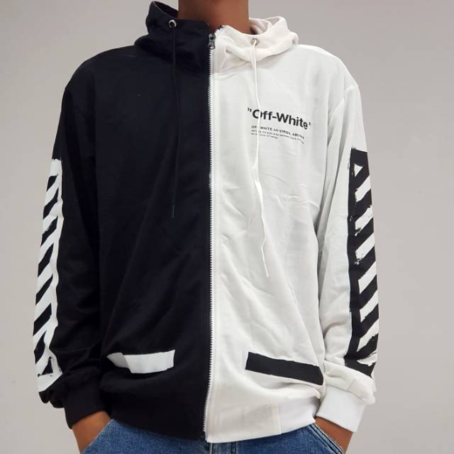 OFF WHITE HOODIE ZIPPER
