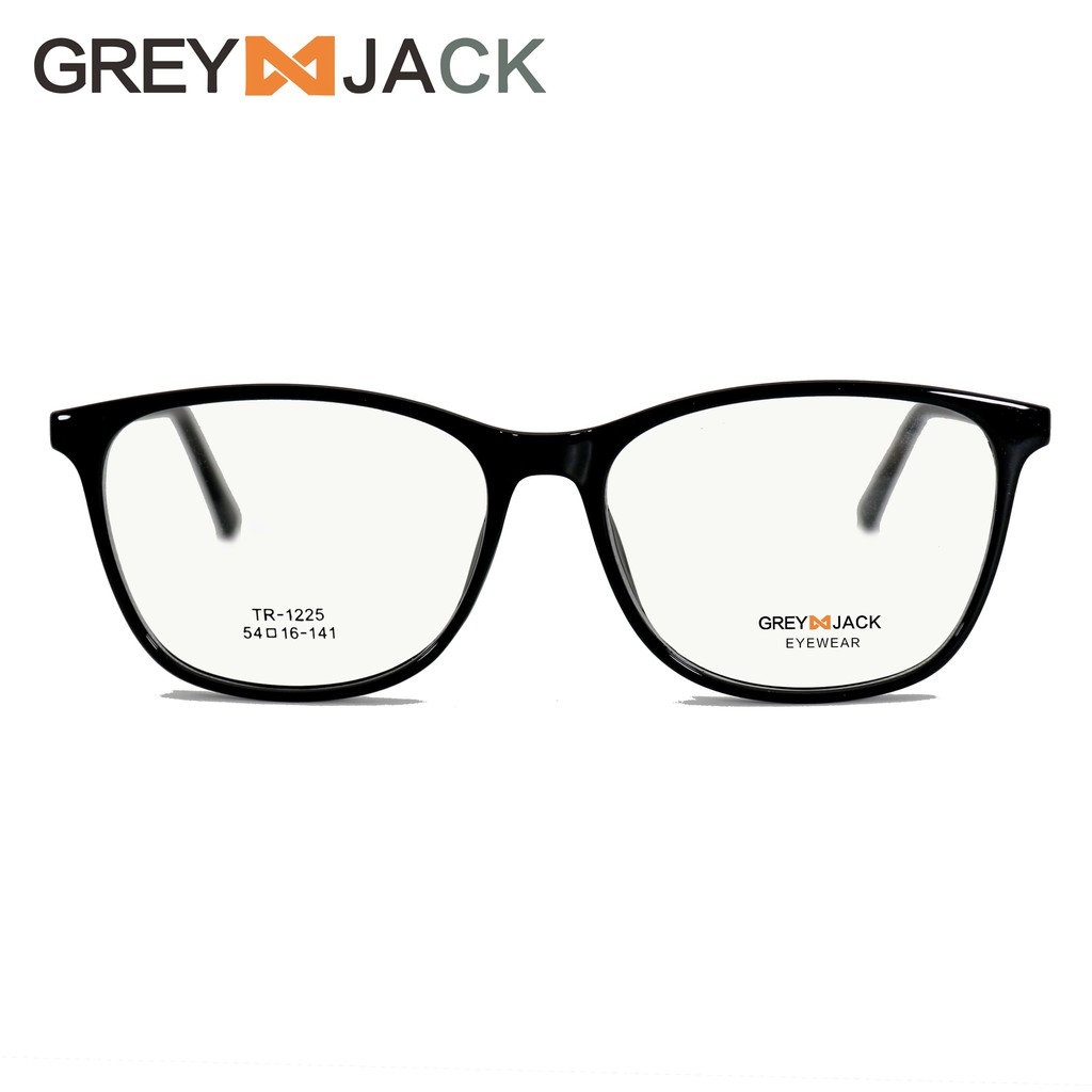 

Grey Jack Frame Kacamata Fashion TR90 Ringan dan Kuat untuk Pria & Wanita dengan Lensa Normal 1225