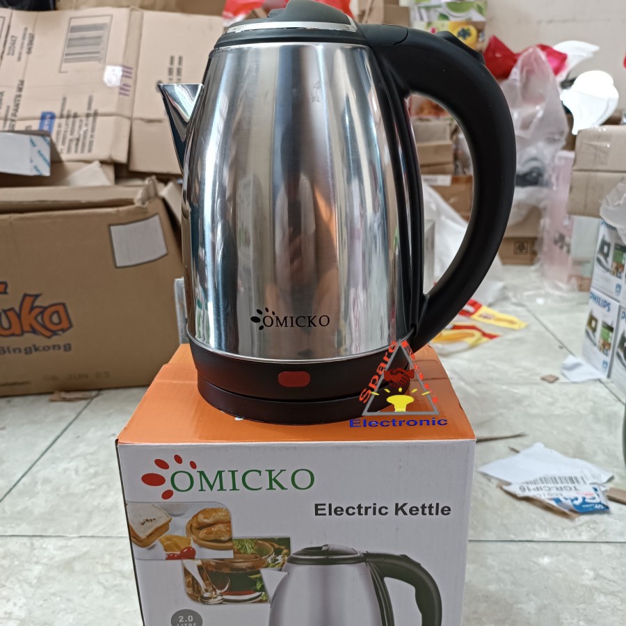 Kettle Elektrik - Teko Listrik - 2L Omicko - Teko Stainless Omicko ORIGINAL