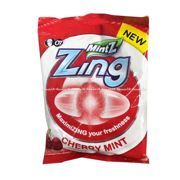 Mintz Zing Cherry Permen Mint Rasa Cherry 125 gr Mint Z Permen Rasa Ceri