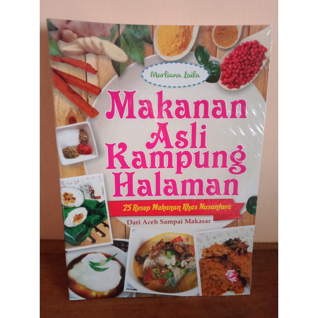 Buku Resep Masakan Nusantara Makanan Asli Kampung Halaman Shopee Indonesia