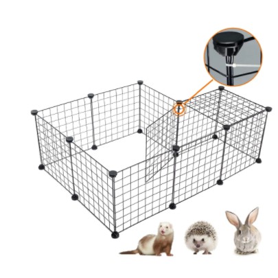 Kandang Hewan Peliharaan  / Kandang Anjing / Kandang Kucing / Kandang Hamster Burung Pagar Besi DIY-8