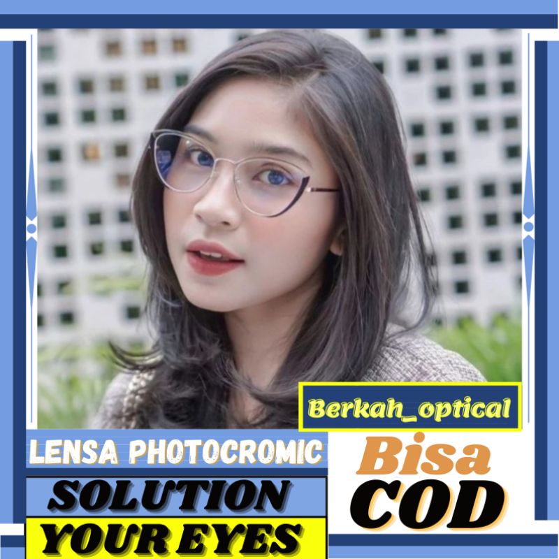 kacamata best seller fashion wanita kekinian | kacamata Photocromic bisa COD | kacamata CAT EYE | ka