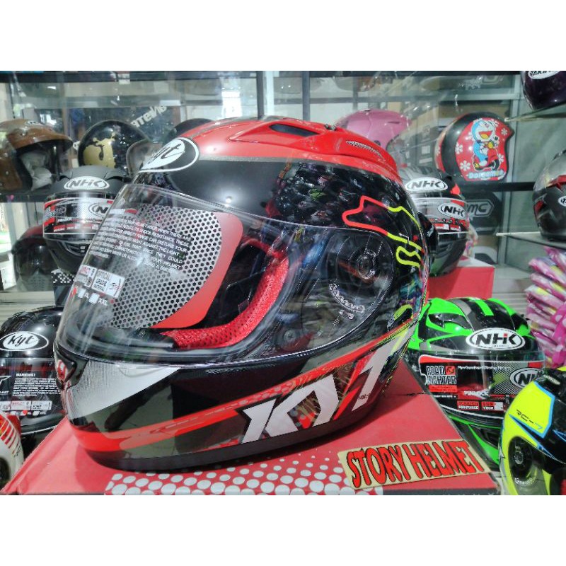 Helm fullface KYT RC 7 motip