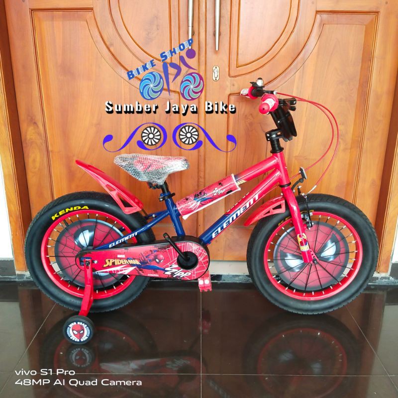 Sepeda Anak BMX Element SpiderMan New