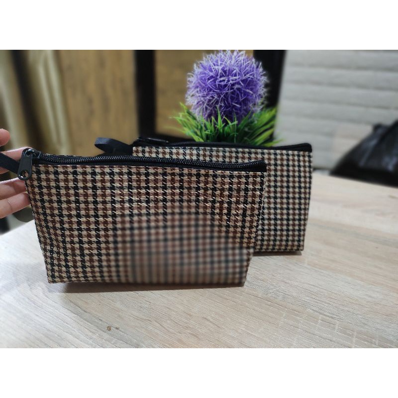 dompet souvenir bahan tebal pouch cantik size 22*14 cm