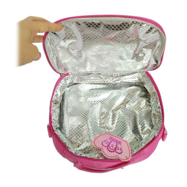 Foil Lunch Bag Tas Selempang Backpack Anak - Bright Pink