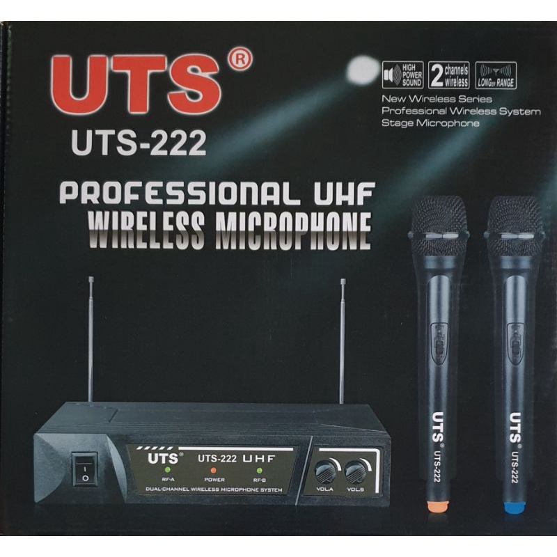 Mic Wireless Double UHF UTS 222 / Mic Karaoke